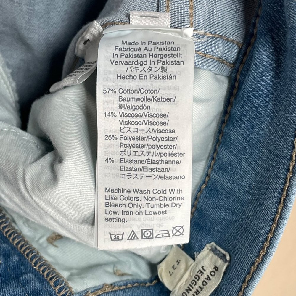 Madewell Womens Size T27 Tall Roadtripper Jeggings Berrington Wash Button Front - Picture 16 of 16